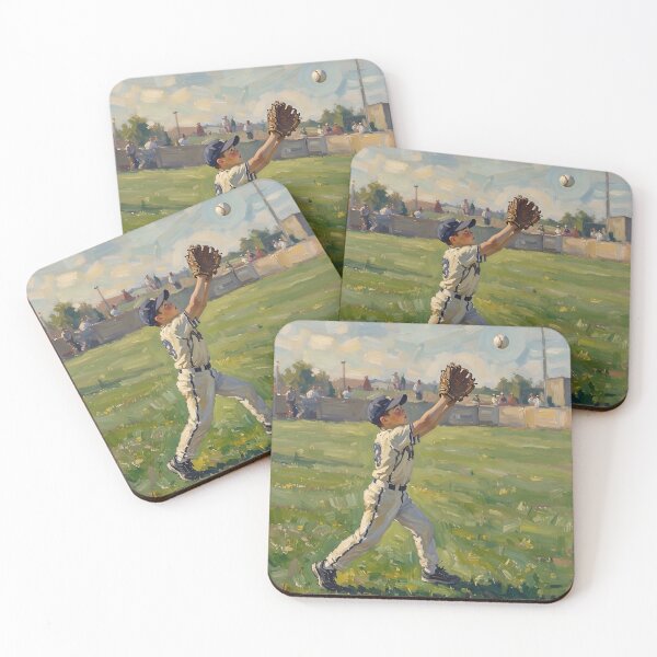 Item preview, Outfielder Catches the Ball designed and sold by TinCatOutPost.