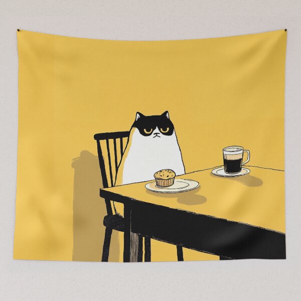 Item preview, Grumpy Cat at the Table designed and sold by Design Atlas.