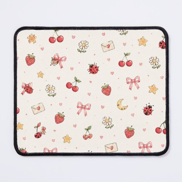 Item preview, Cute Kawaii Cottagecore Doodle Aesthetic Pattern designed and sold by NinaVibeStudio.