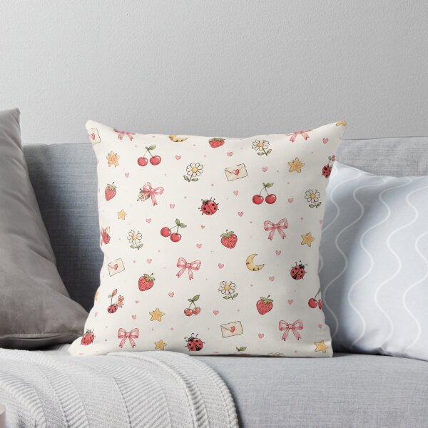 Item preview, Cute Kawaii Cottagecore Doodle Aesthetic Pattern designed and sold by NinaVibeStudio.