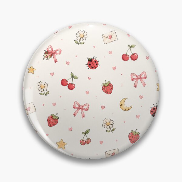 Item preview, Cute Kawaii Cottagecore Doodle Aesthetic Pattern designed and sold by NinaVibeStudio.