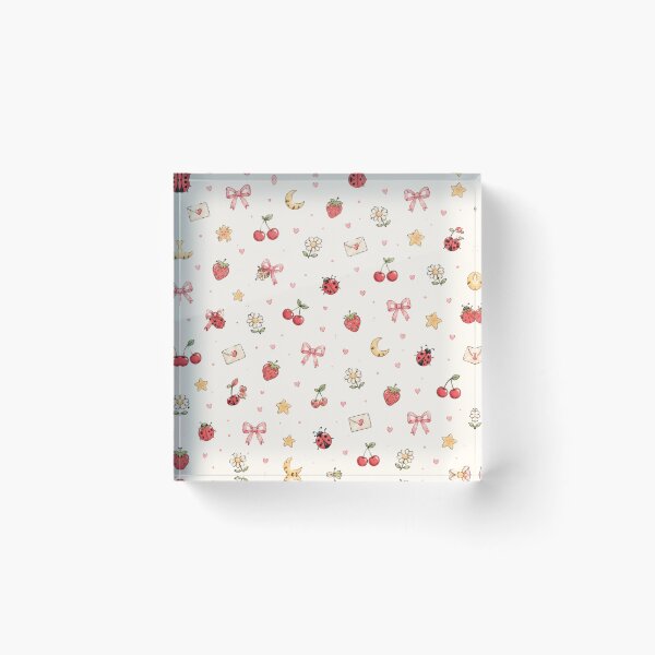 Item preview, Cute Kawaii Cottagecore Doodle Aesthetic Pattern designed and sold by NinaVibeStudio.