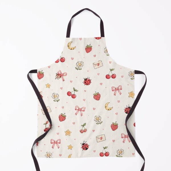 Item preview, Cute Kawaii Cottagecore Doodle Aesthetic Pattern designed and sold by NinaVibeStudio.