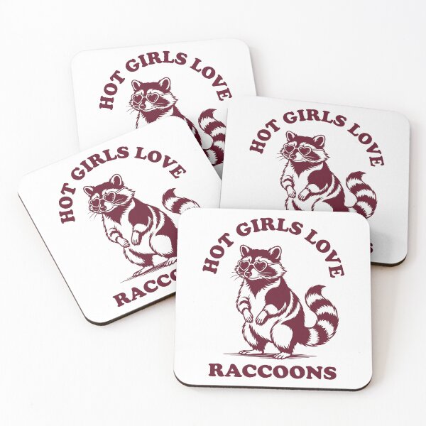 Item preview, Hot Girls Love Raccoons Raccoon Lover Wildlife designed and sold by Doodleoub.