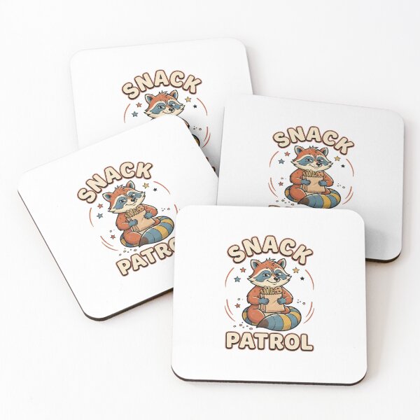 Item preview, Snack Patrol Funny Retro Raccoon designed and sold by GoofyShopp.