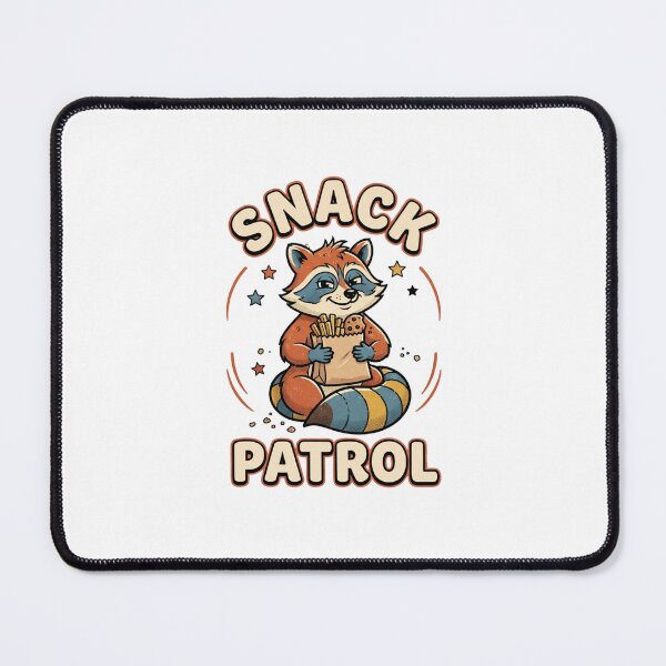 Item preview, Snack Patrol Funny Retro Raccoon designed and sold by GoofyShopp.