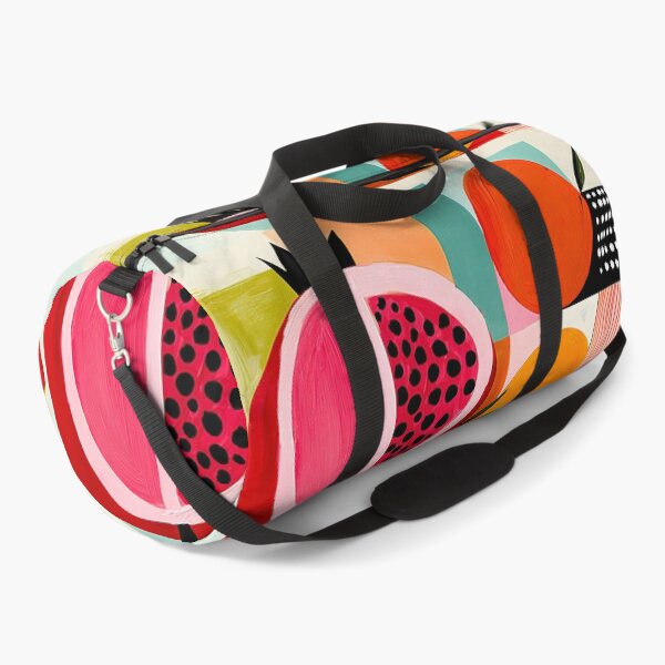 Item preview, Pomegranate and Orange Harvest in Bold Abstract Colors with Contemporary Fruit Kitchen Wall Art designed and sold by OlfactoART Studio.