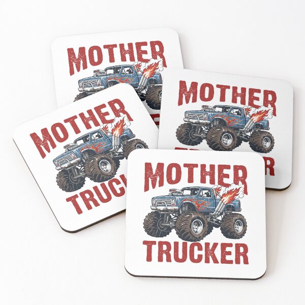 Item preview, Mother Trucker Monster Truck Off Road Driver Automotive Humor designed and sold by Doodleoub.