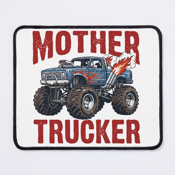 Item preview, Mother Trucker Monster Truck Off Road Driver Automotive Humor designed and sold by Doodleoub.