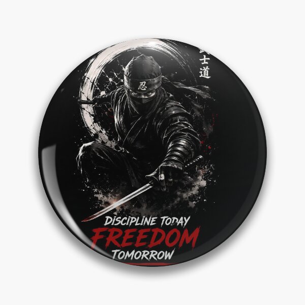Item preview, Ninja Discipline Freedom Warrior Design designed and sold by Amr Siam.