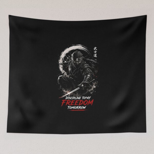 Item preview, Ninja Discipline Freedom Warrior Design designed and sold by Amr Siam.