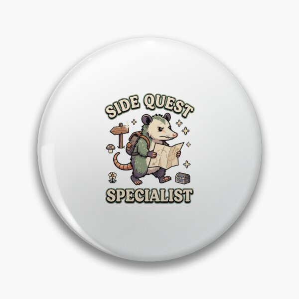 Item preview, Side Quest Specialist Adventure Opossum designed and sold by GoofyShopp.