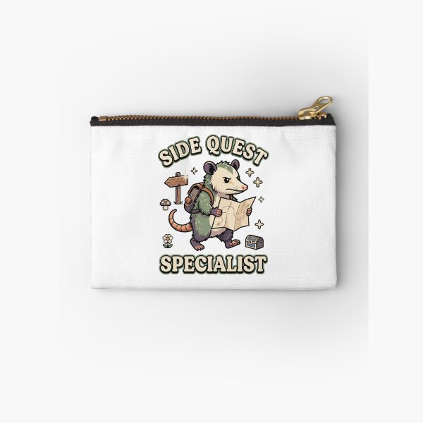 Item preview, Side Quest Specialist Adventure Opossum designed and sold by GoofyShopp.