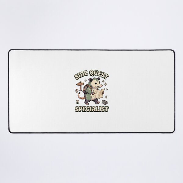 Item preview, Side Quest Specialist Adventure Opossum designed and sold by GoofyShopp.