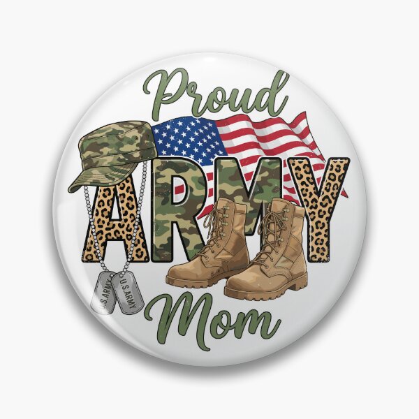 Item preview, Proud Army Mom Military Mother Support designed and sold by Doodleoub.