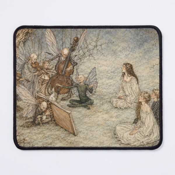 Item preview, Fairy Illustration Woodland Musicians for Fantasy Art Lovers designed and sold by RickE.