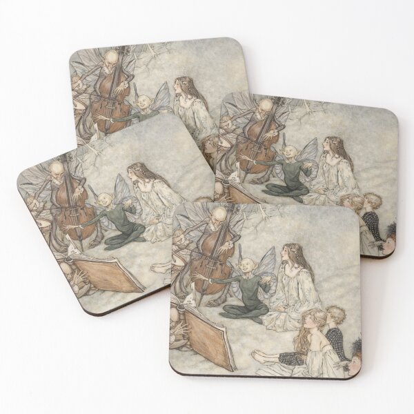 Item preview, Fairy Illustration Woodland Musicians for Fantasy Art Lovers designed and sold by RickE.