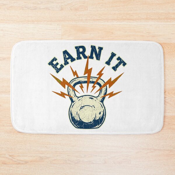 Item preview, Earn It Kettlebell Vintage Gym T-Shirt | Retro Fitness Graphic Tee designed and sold by DPlab.