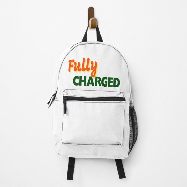 Item preview, Fully Charged Retro Typographic Text Quote designed and sold by ATMAS SHOP.