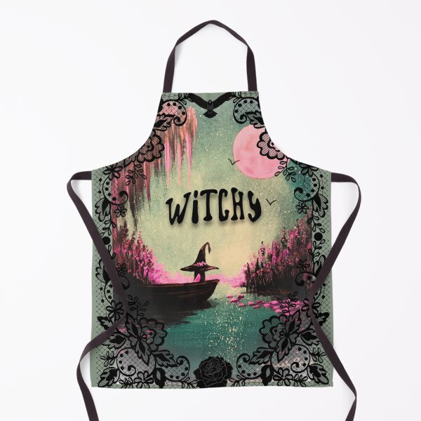 Item preview, Witchy Pink Moon Misty Swamp Gothic Art designed and sold by ArtistsAtticWI.