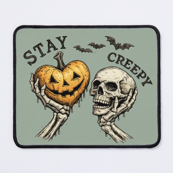 Item preview, Stay Creepy Skull Pumpkin for Halloween Fans designed and sold by POD DYNASTY | Original Print On Demand T-Shirt Graphics.