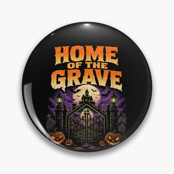 Item preview, Home Of The Grave Haunted Cemetery Halloween Art designed and sold by elderberry.