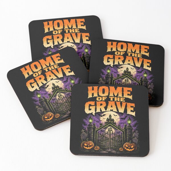 Item preview, Home Of The Grave Haunted Cemetery Halloween Art designed and sold by elderberry.