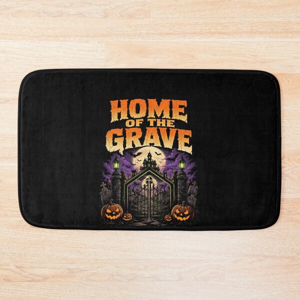 Item preview, Home Of The Grave Haunted Cemetery Halloween Art designed and sold by elderberry.