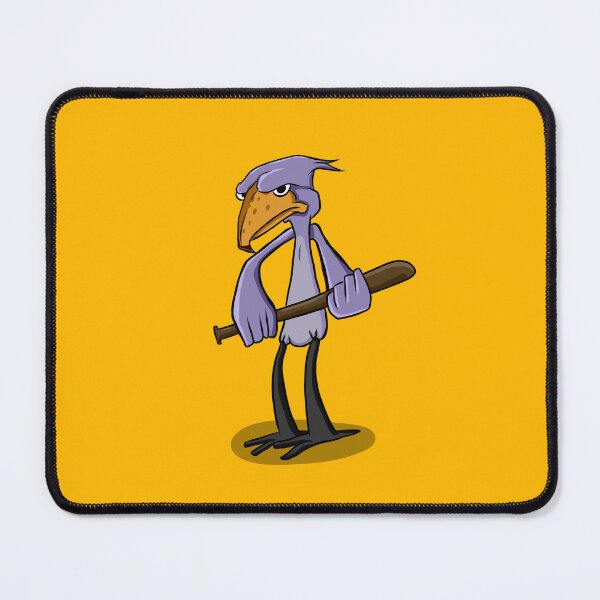Item preview, Grumpy Shoebill with Baseball Bat – Funny Bird Cartoon designed and sold by MechanicalART.