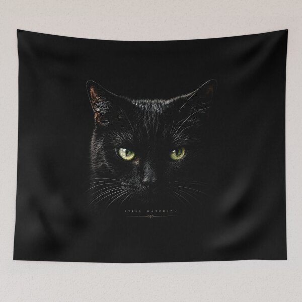 Item preview, Black Cat Glowing Green Eyes designed and sold by Amr Siam.