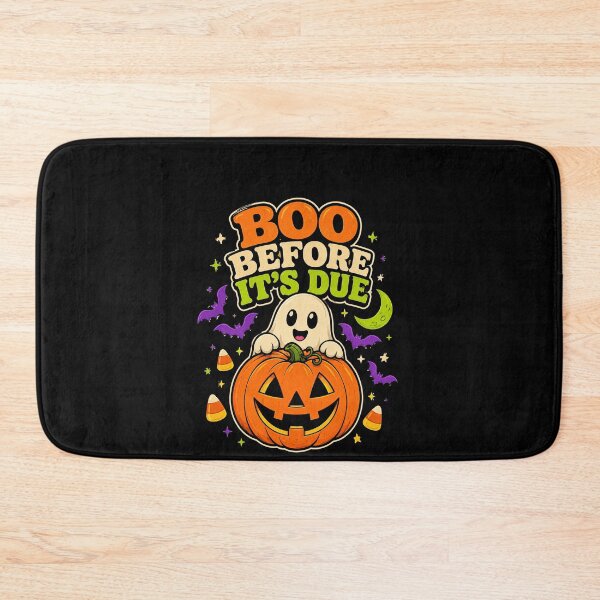 Item preview, Funny Boo Before Its Due Ghost Pumpkin School Deadline Pun Art designed and sold by elderberry.