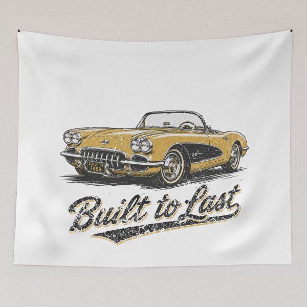 Item preview, Vintage classic retro muscle car corvette  designed and sold by BlueLineLAX.