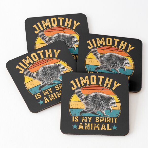 Item preview, Vintage Raccoon Quote Design Timothy Is My Spirit Animal designed and sold by Apparel-Vortex.