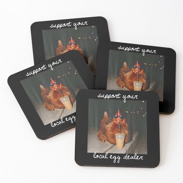 Item preview, Support Your Local Egg Dealer Funny Chicken Coffee Farmer designed and sold by Apparel-Vortex.