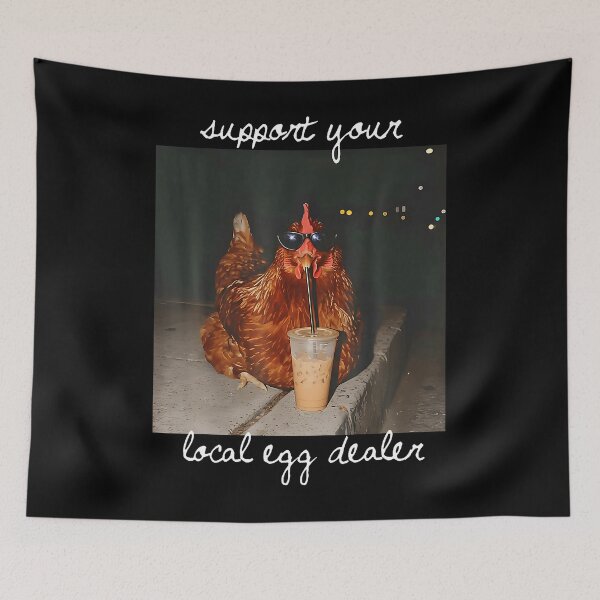 Item preview, Support Your Local Egg Dealer Funny Chicken Coffee Farmer designed and sold by Apparel-Vortex.