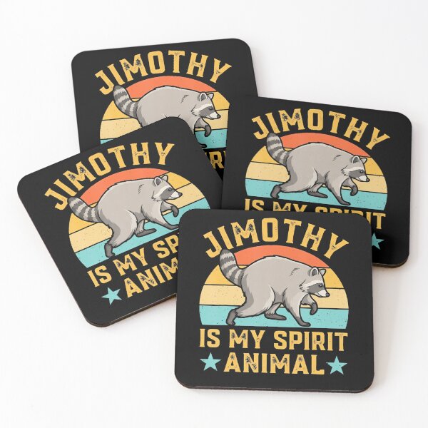 Item preview, Vintage Raccoon Quote Design Timothy Is My Spirit Animal designed and sold by Apparel-Vortex.