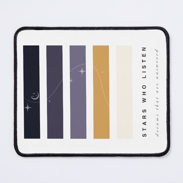 Item preview, ‘Stars who Listen, Dreams Answered’ Quote Romantasy Hue Palette Special Edition Graphic Artwork designed and sold by The Colourful Game.