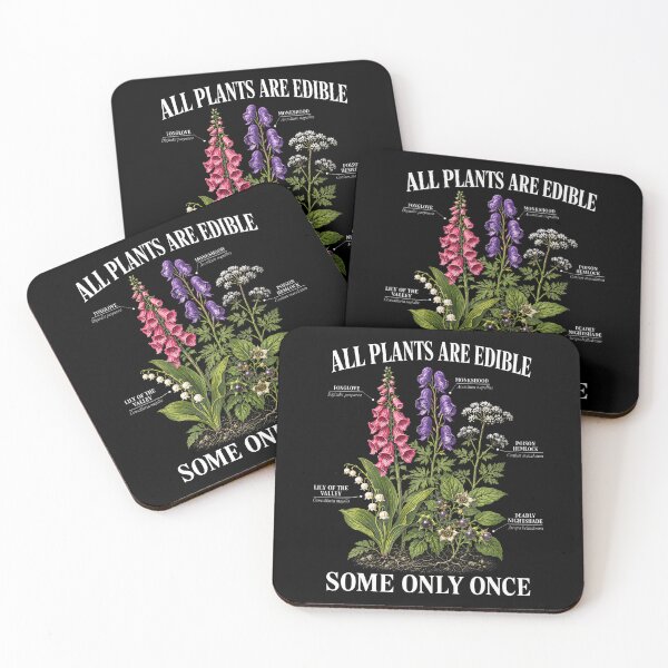 Item preview, All Plants Are Edible Some Only Once Funny Botany Gardening designed and sold by Apparel-Vortex.