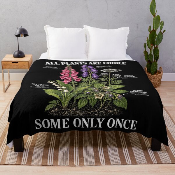 Item preview, All Plants Are Edible Some Only Once Funny Botany Gardening designed and sold by Apparel-Vortex.