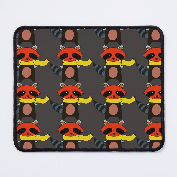 Item preview, Chilly Days Cute Raccoon Seamless Pattern designed and sold by manojbalan1968.