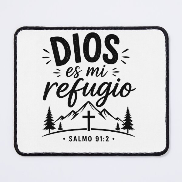 Item preview, God is my Refuge | Psalm 91:2 | Colorful Christian Phrase | Christian Faith Design designed and sold by MARSHORY.
