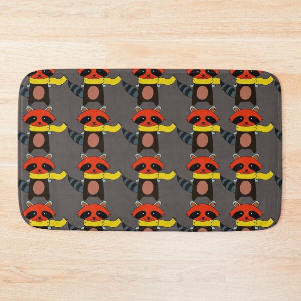 Item preview, Chilly Days Cute Raccoon Seamless Pattern designed and sold by manojbalan1968.