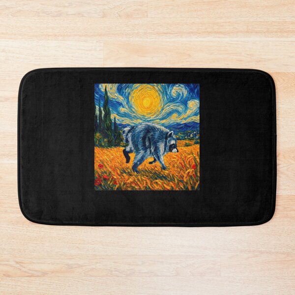 Item preview, Retro Jimothy Raccoon Starry Night Van Gogh Art Seattle Meme designed and sold by Apparel-Vortex.