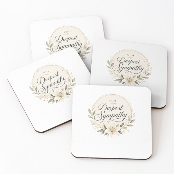 Item preview, with deepest sympathy designed and sold by DailyQuestPrint.