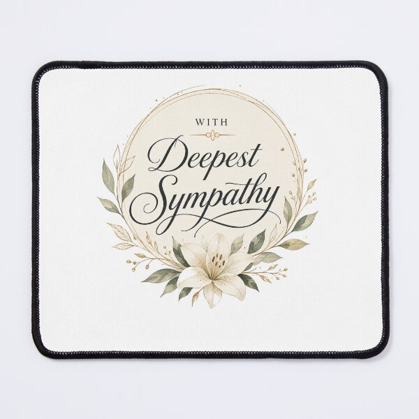 Item preview, with deepest sympathy designed and sold by DailyQuestPrint.