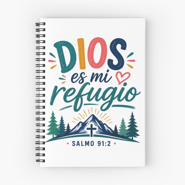 Item preview, God is my Refuge | Psalm 91:2 | Colorful Christian Phrase | Christian Faith Design designed and sold by MARSHORY.