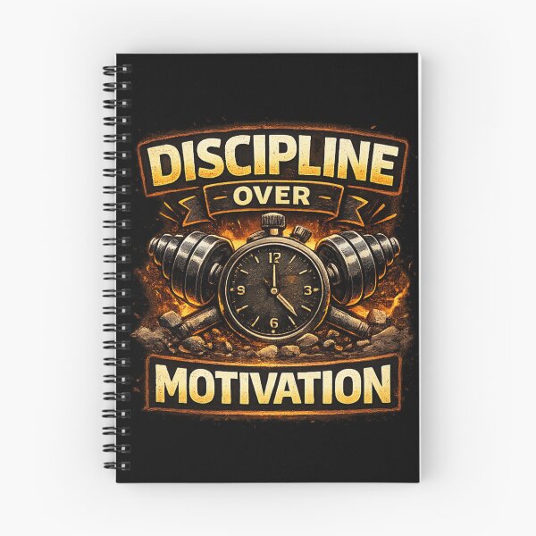 Item preview, Discipline Over Motivation – Gym Fitness Workout Motivation Shirt designed and sold by TeeMint5.