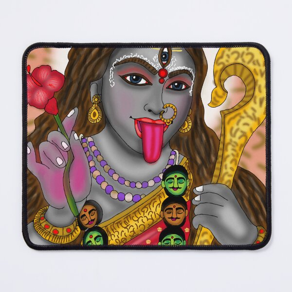 Item preview, Goddess Kalika Artwork | Divine Kali Maa Digital Painting Illustration designed and sold by Harshit_Digital_Arts.