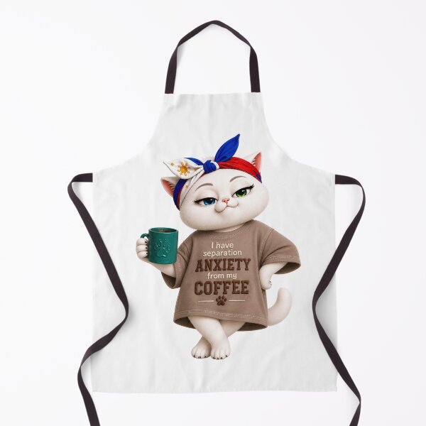 Item preview, I have separation anxiety from my coffee cat designed and sold by SHARAMDARA.