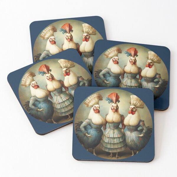 Item preview, Three French Hens funny christmas designed and sold by FoldedRainbow.